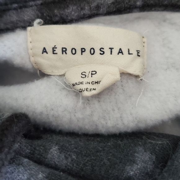 Hooded Aeropostle Sweatshirt, Grey Tye-dye, Size Adult Small - Picture 4 of 4